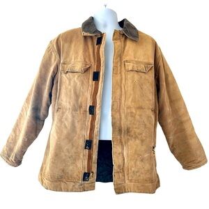 WEAR GAURD Vtg Canvas Insulated Workwear Jacket L Shop Chore Coat